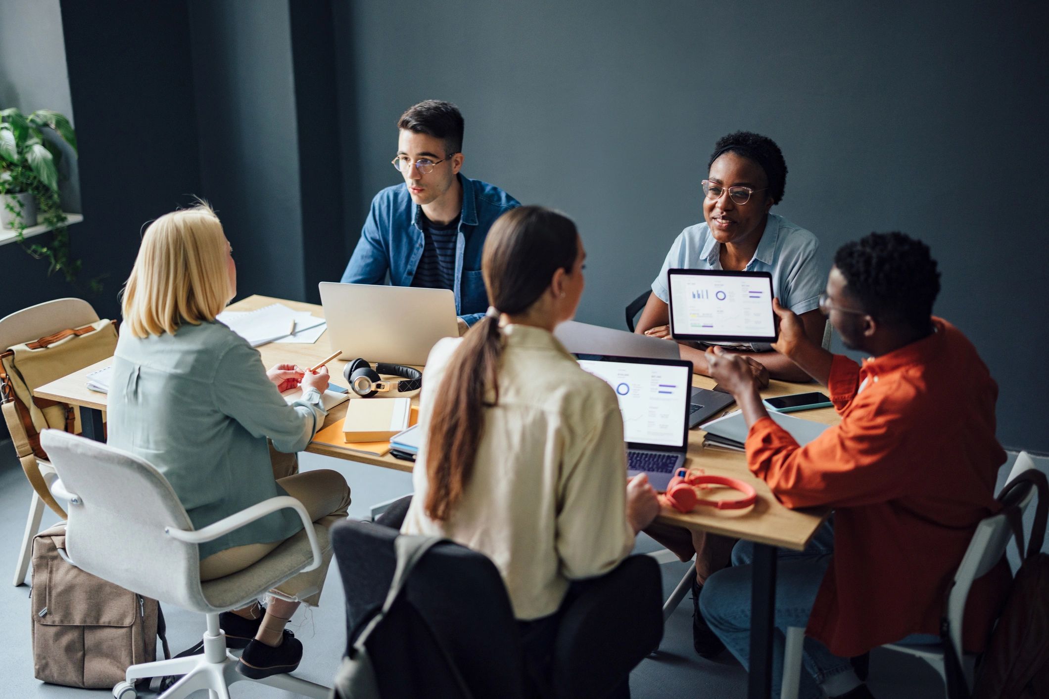 modern SaaS education technology team workspace