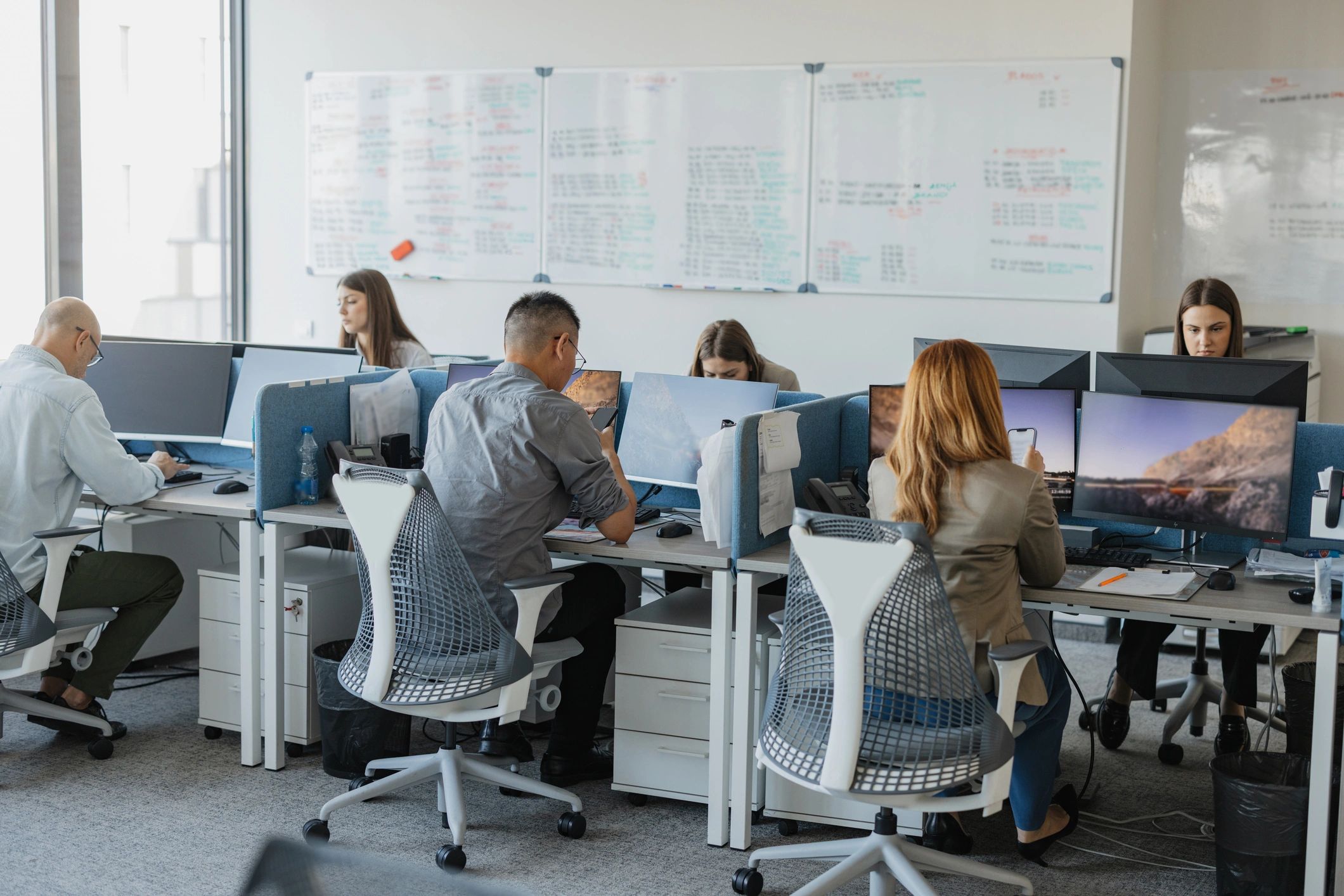 modern SaaS education technology team workspace