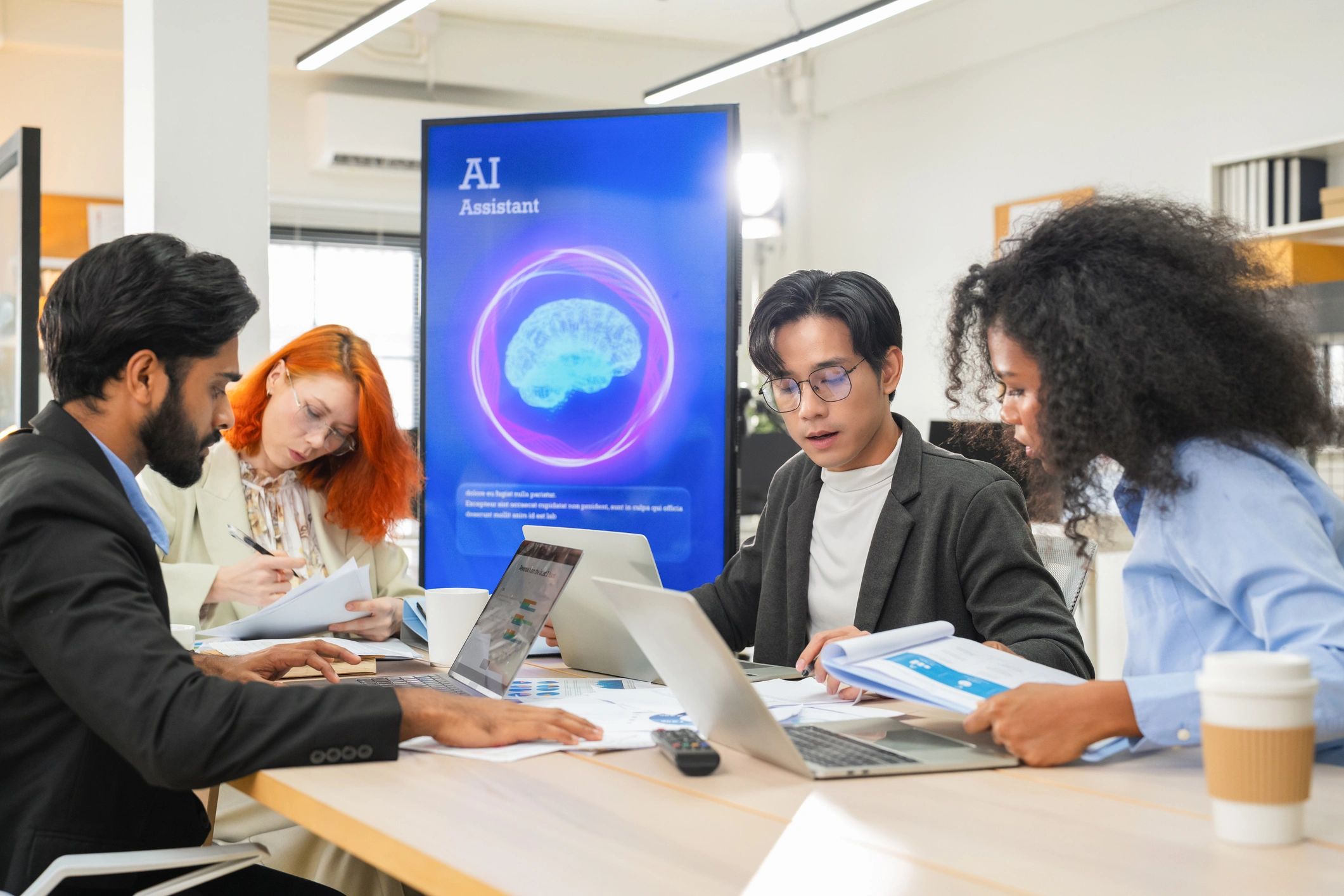 diverse tech professionals collaboration